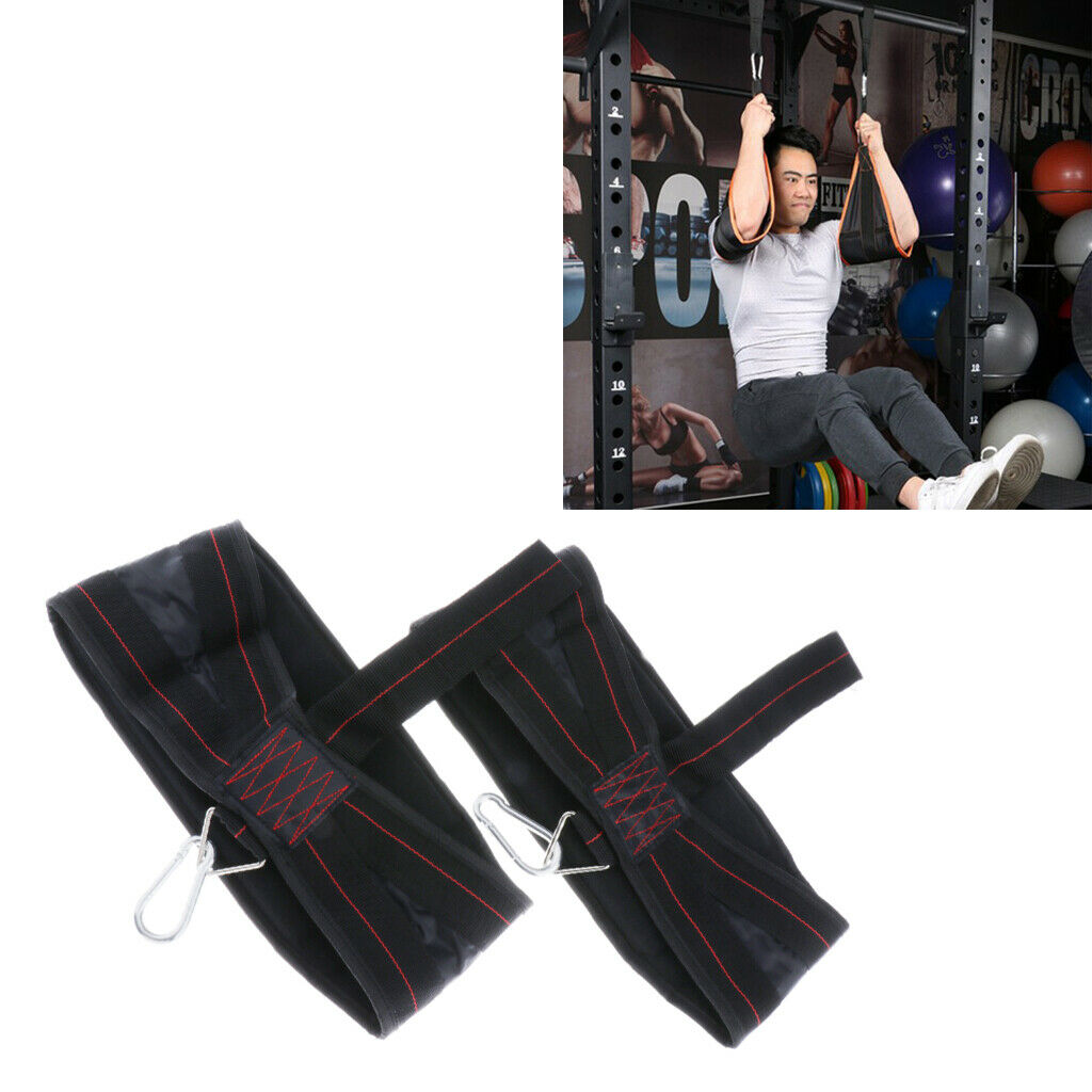 1 Pair Gym Ab Straps Fitness Hanging Sling Abdominal Training Straps Trainer