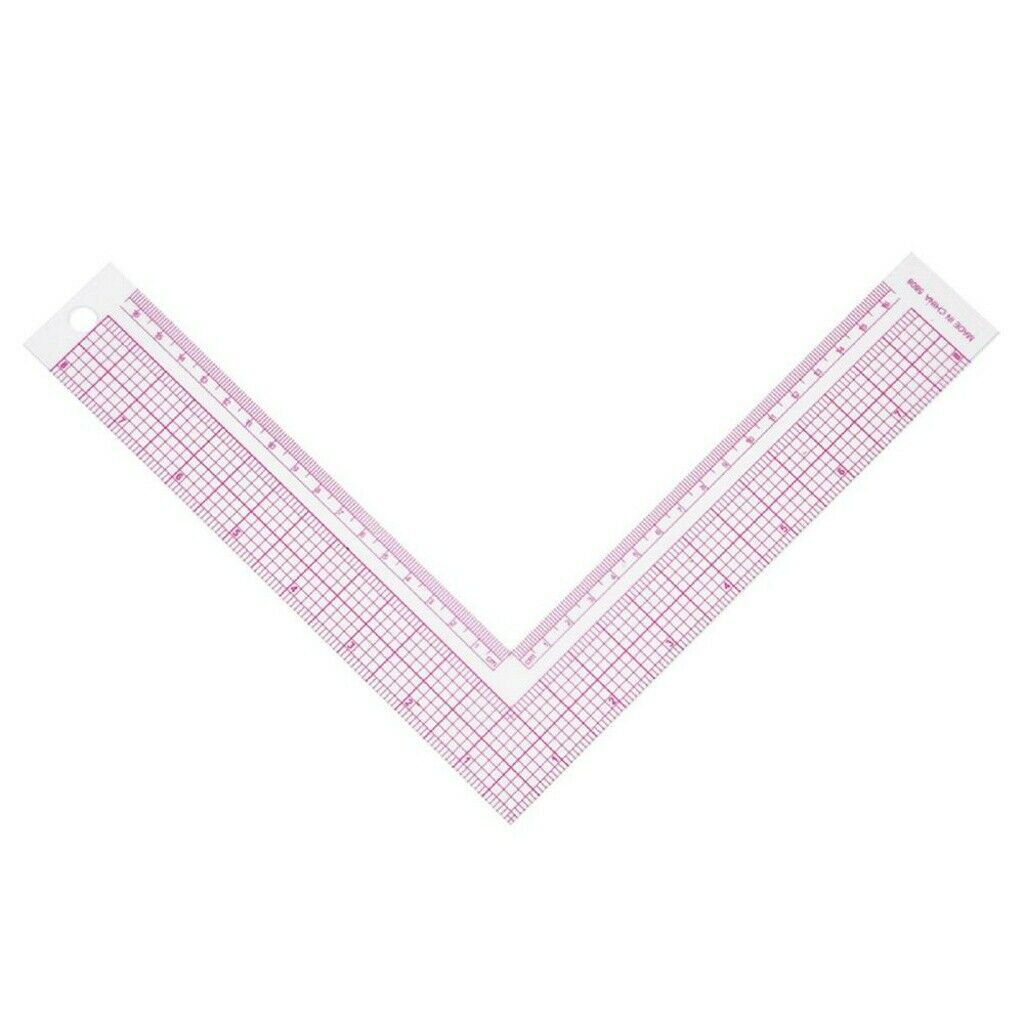 Plastic L-Square Shape Ruler Sewing Measure ruler Professional DIY Tailor Tool
