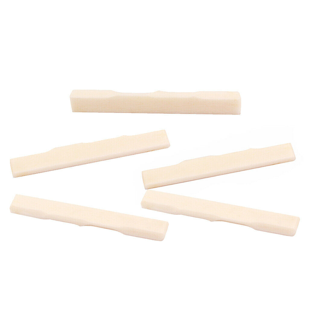 5pcs / set ukulele guitar bone bridge saddles for violin makers guitars