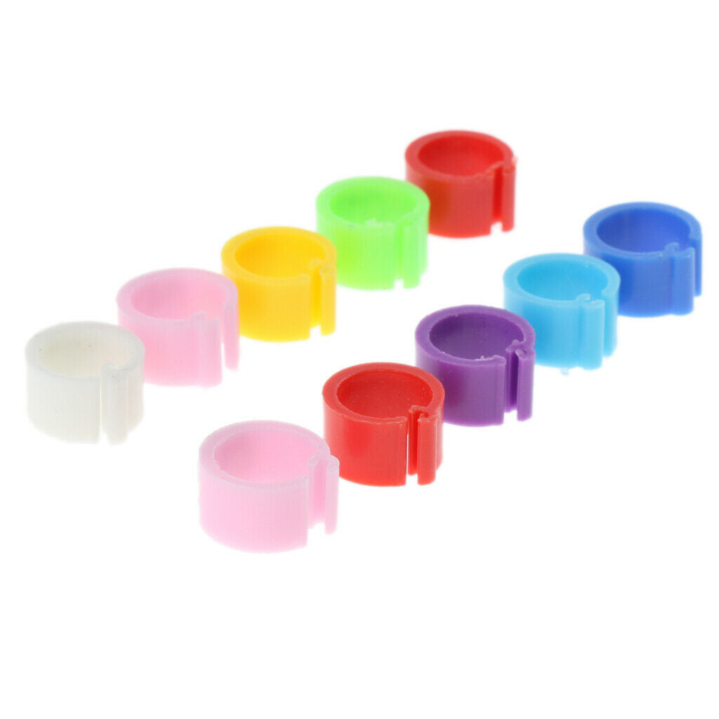 50x Bird Rings 7mm Leg Bands Pigeon Foot  Chicks Bantam Poultry Colourful AU