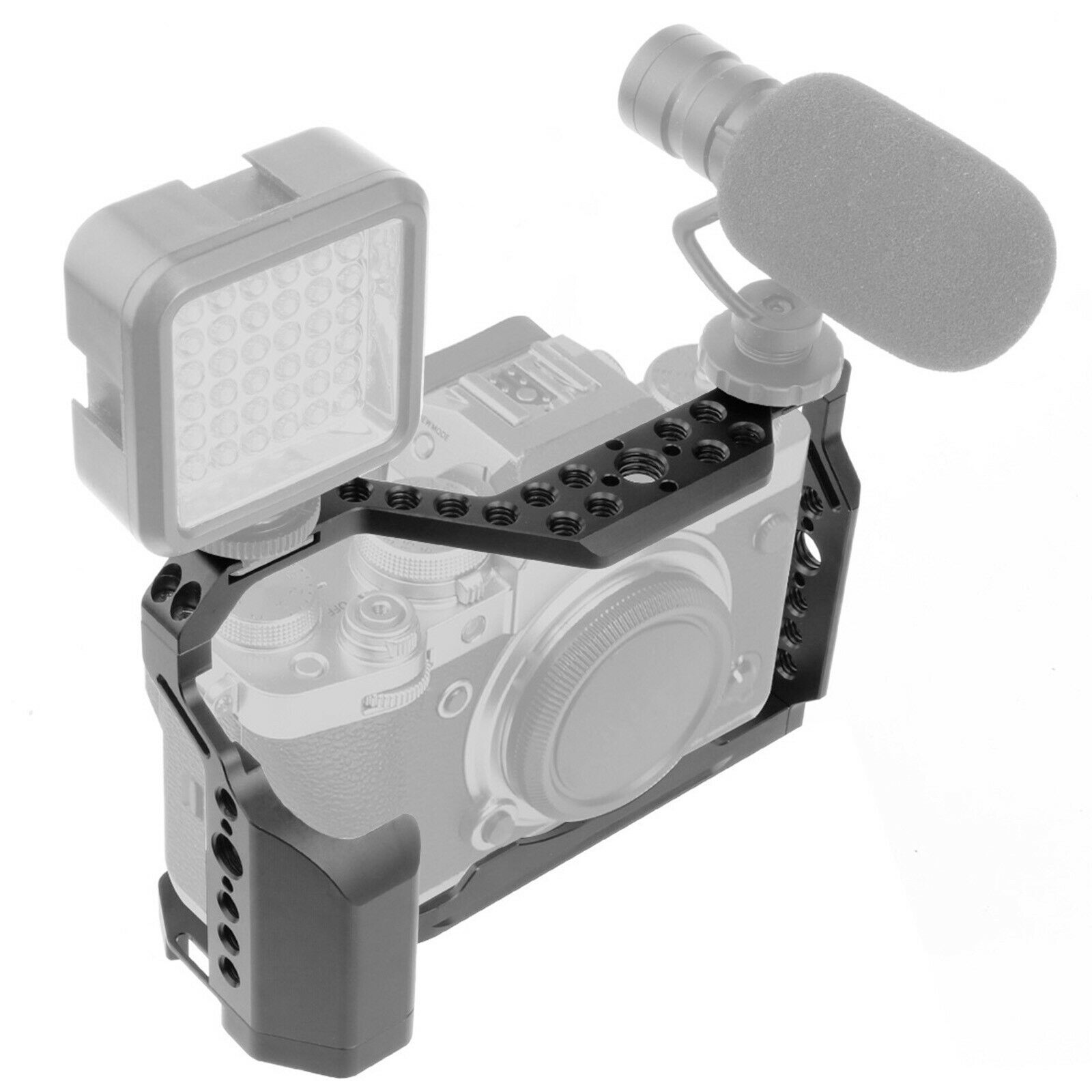 Camera Cage for FUJIFILM X-T4 Camera 1/4" Thread Holes Shooting Stabilizer