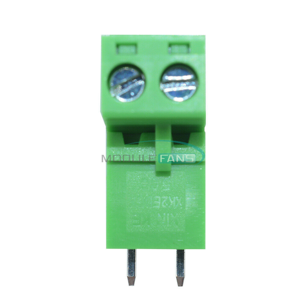 10PCS KF2EDGK KF-2P 2PIN Right Angle Plug-in Terminal Connector 5.08mm Pitch