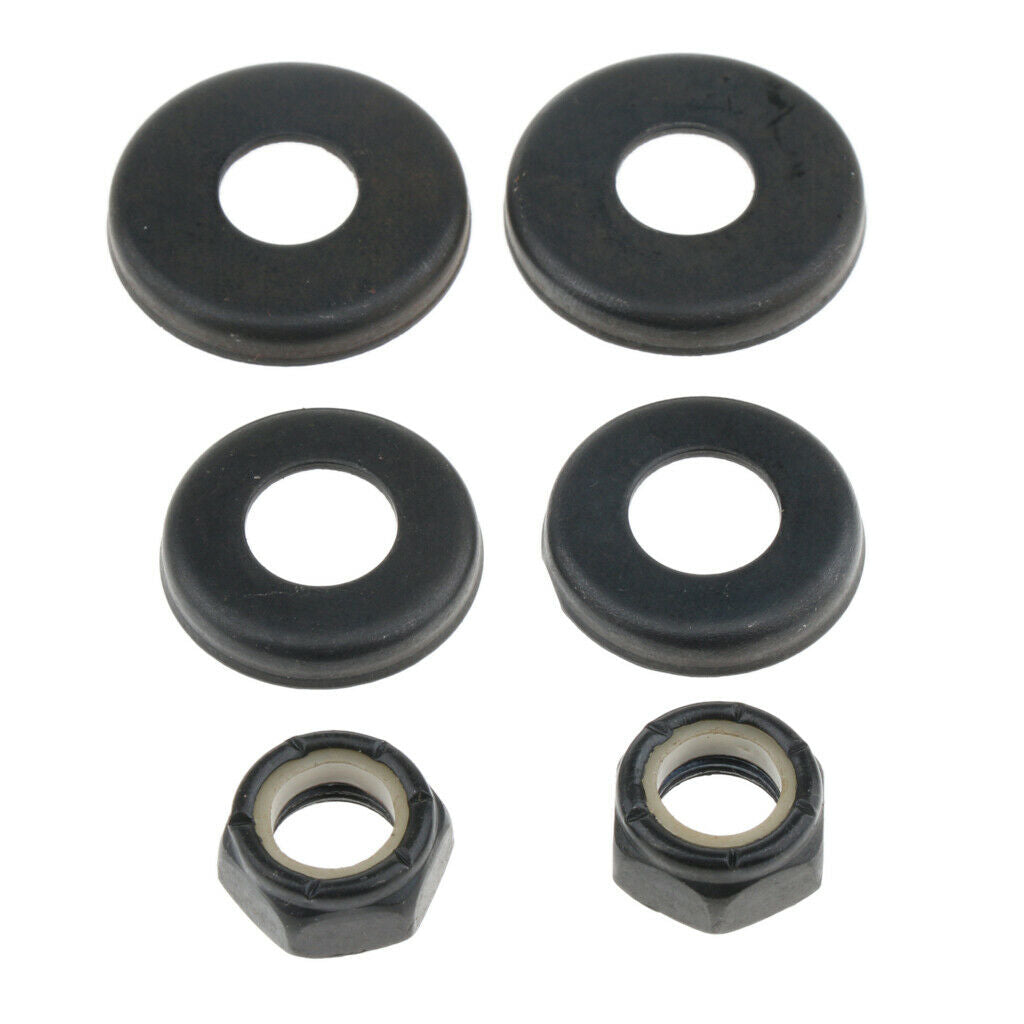 5X 4pcs Replacement Longboard / Skateboard Bushings Washers Cup with Nuts Black
