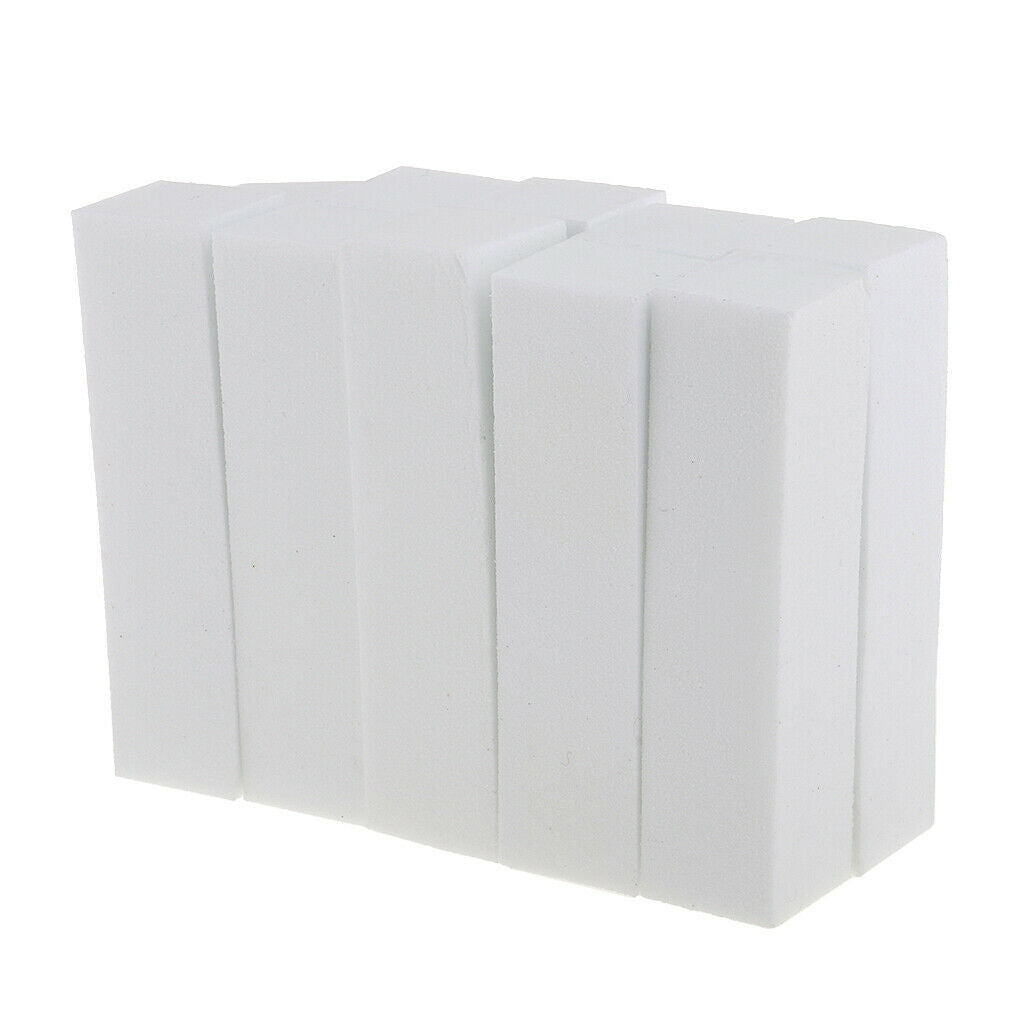 Pack of 10 Soft 4-Way Nail Art Filing Sponge Buffer Block Nails Files Tools