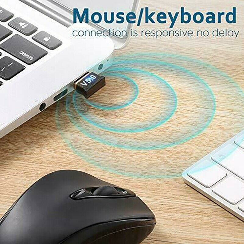 4X(USB Bluetooth 5.0 Adapter Wireless Dongle Stereo Receiver Audio Sender fO4S3)