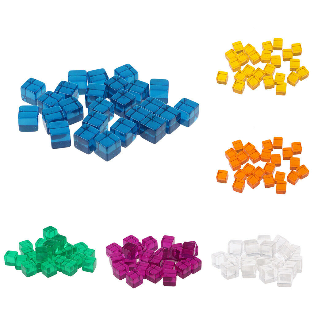 Acrylic Six Sided Dice 16mm for Dungeons Dragons MTG DND Dice Game Clear