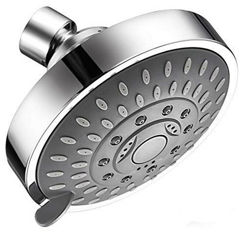 Home Shower Head High Pressure 4 Inch 5-setting Adjustable Shower Head Top Sp FT
