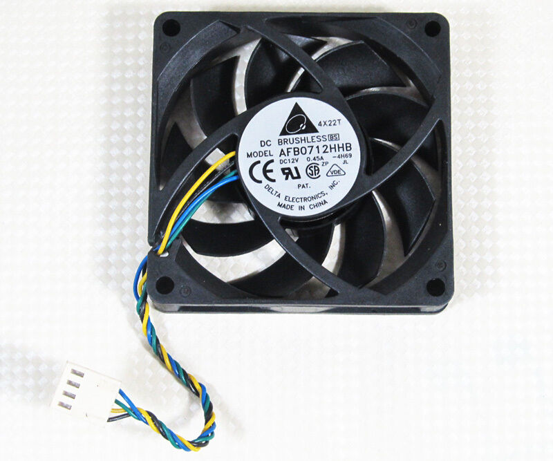 10pcs Delta AFB0712HHB 70x70x15mm 7015 12V 0.45A DC Cooling Fan 4pin Connector