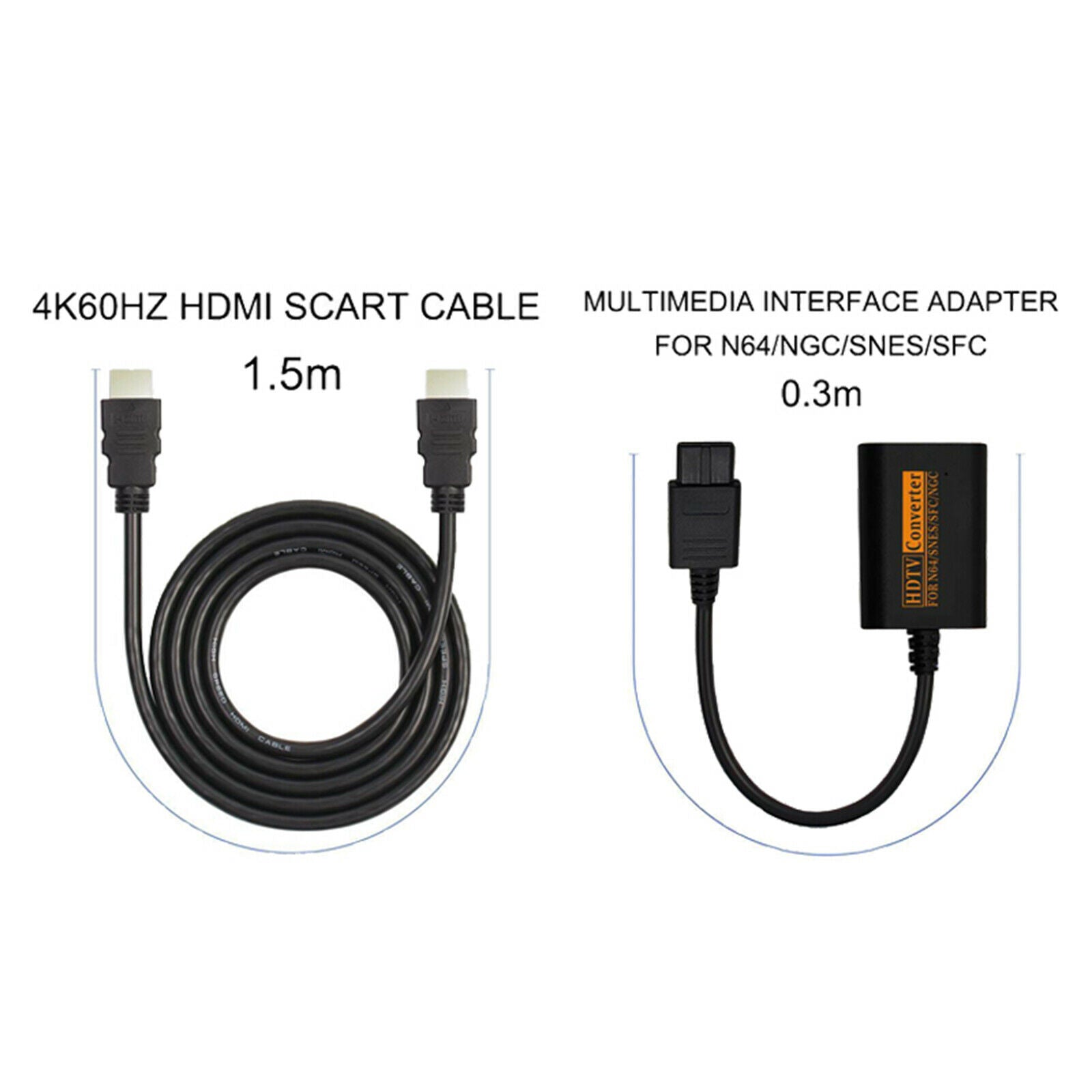 Black 720P   Converter Adapter for SNES SFC Easy To Use Plug and Play