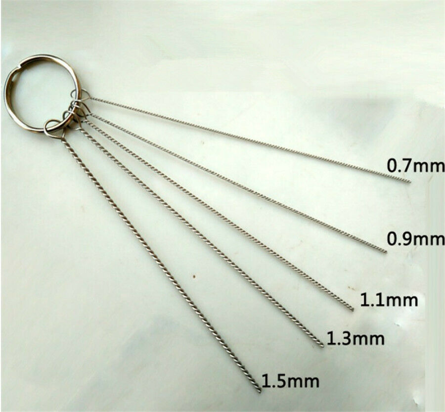 11Pcs Car Windscreen Washer Jet Nozzle Tool Cleaning Needle Brush Kit Universal