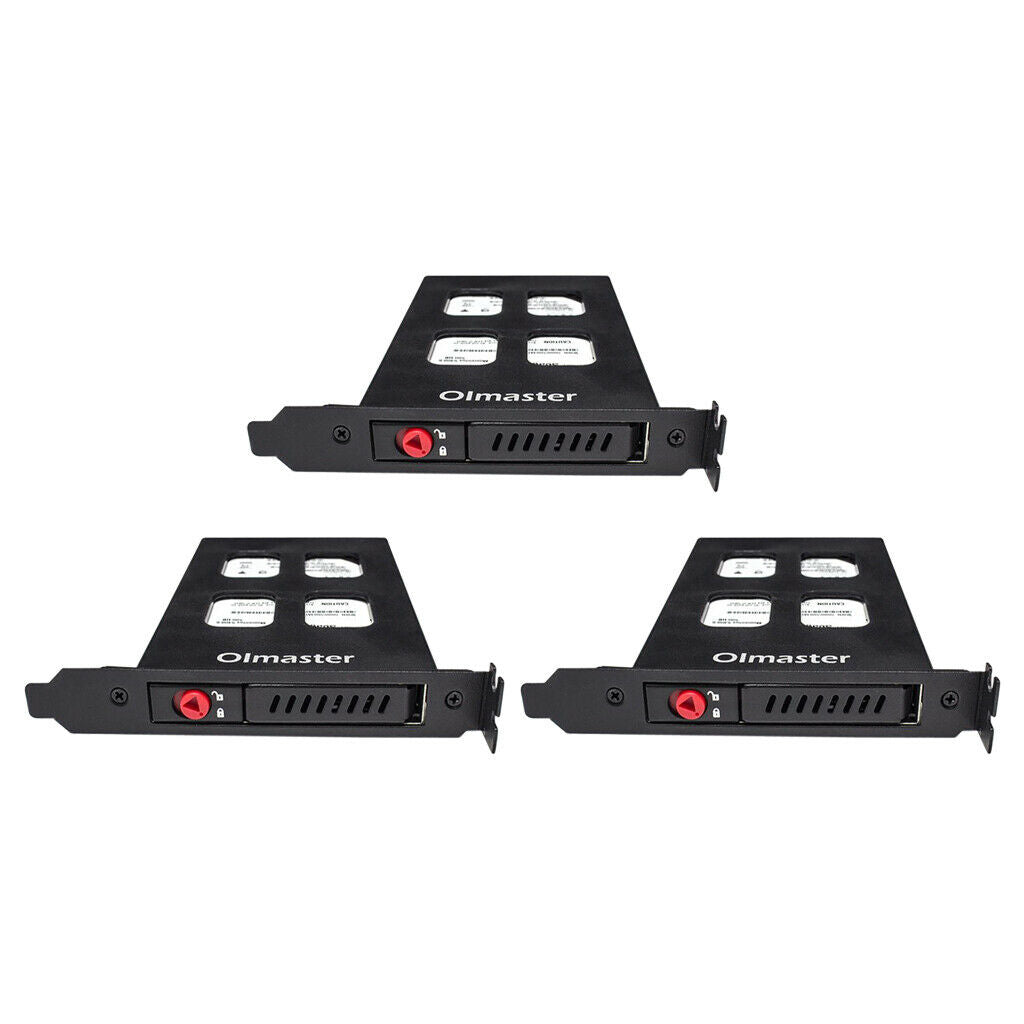 2.5in SATA HDD Bay Hot Swap Backplane Mobile Rack 7.0/9.5mm HDD/SSD Black