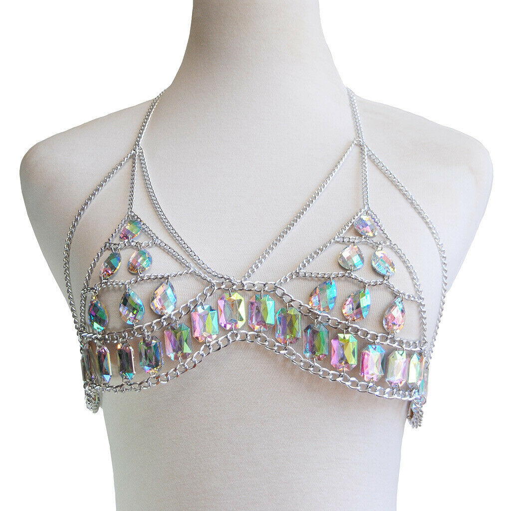 Charming Bohemian Body Chain Bra Chest Shoulder Bralette Harness Necklace