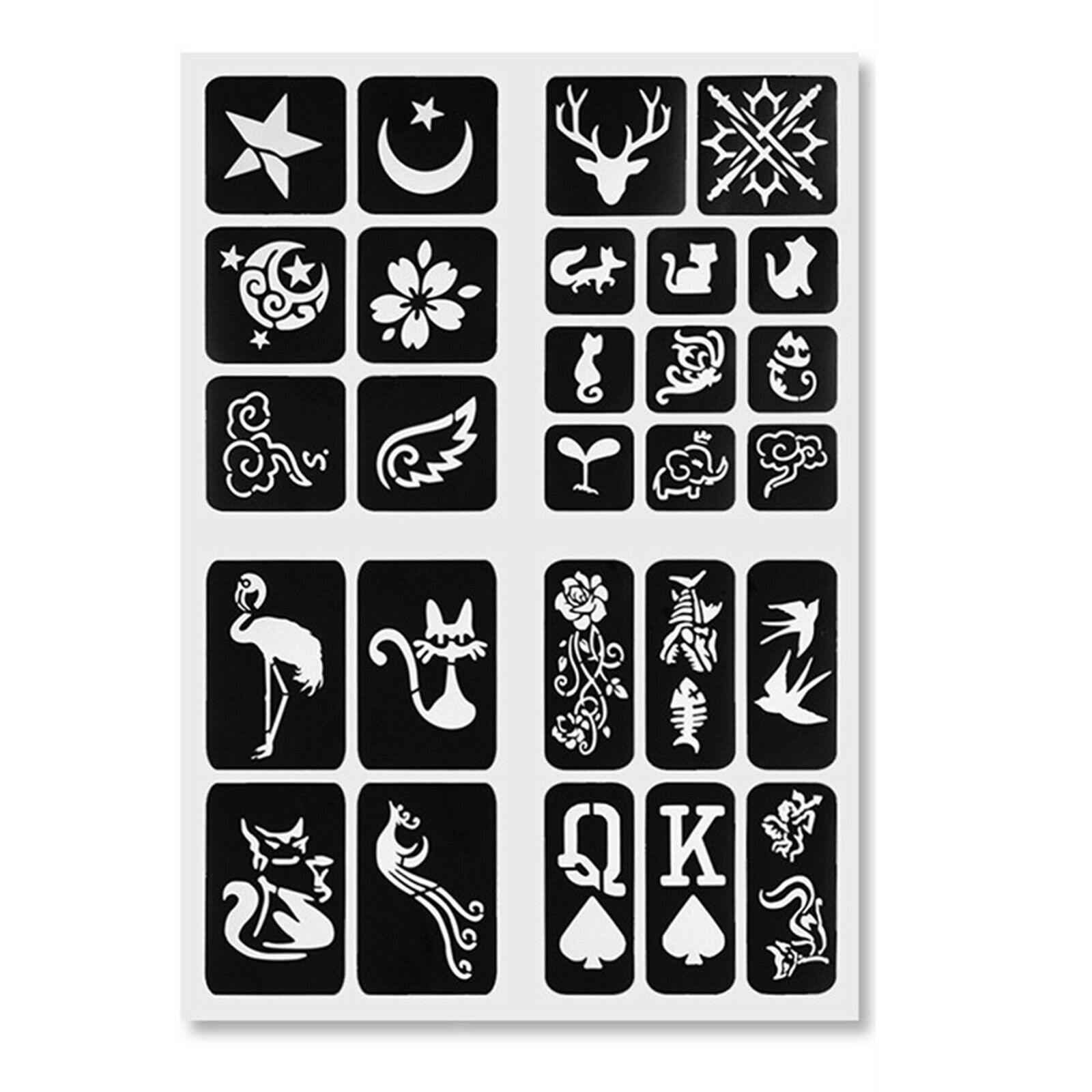Tattoo Kit Hand Poke and Stick 2x Tattoo Stencil 2pcs Blue Tattoo Tablecloth
