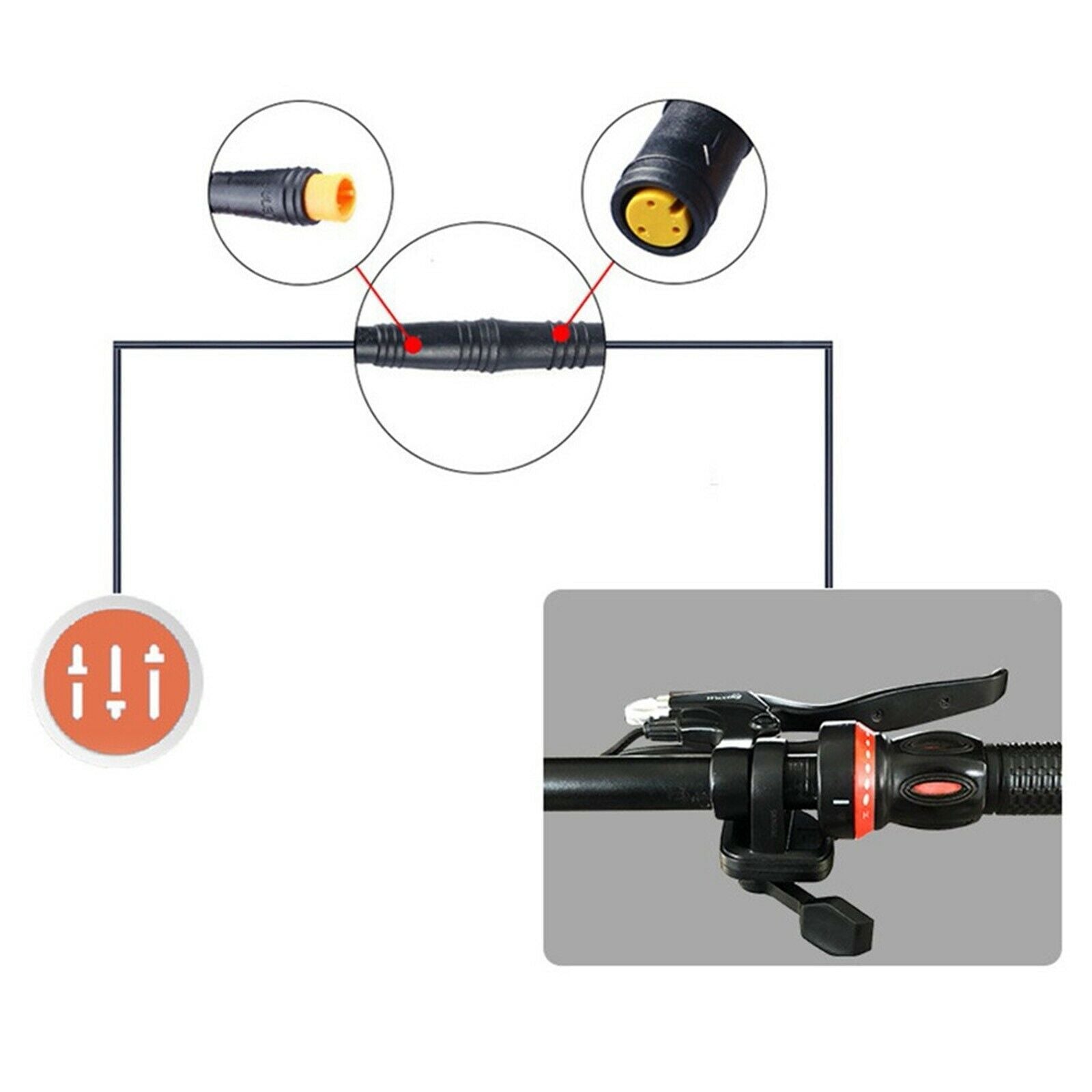 1pc Bike 108X Finger Thumb Throttle for Electric Bike E-bike E-motorcycle