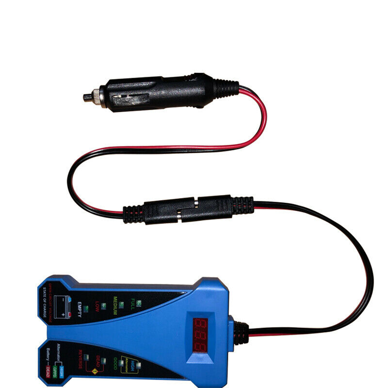 Car Motorcycle Tester Load LED Digital Display 12V BatteryLife Analyzer Detector