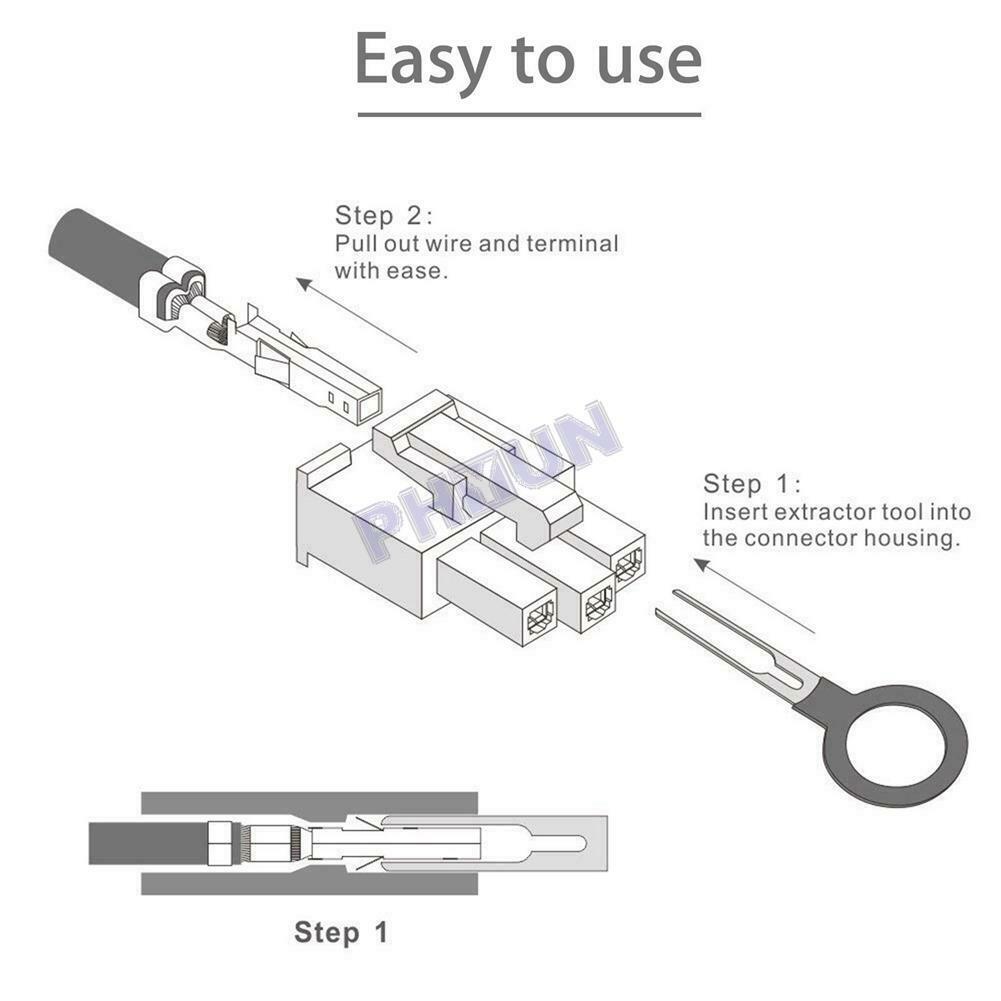 20x Car Terminal Removal Tool Wire Harness Terminal Extraction Withdrawal Needle
