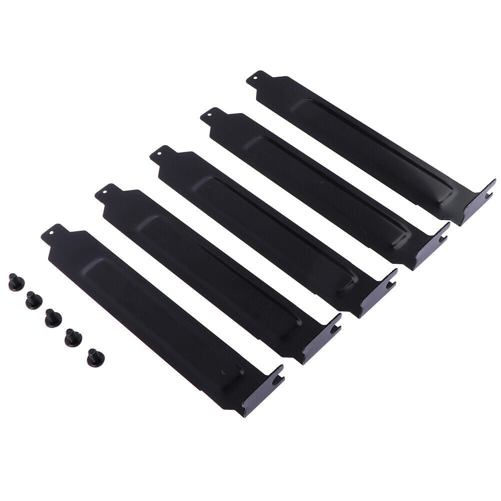 5pcs/lot Black metal slot covers dust filter blanking plate for PCI .l8