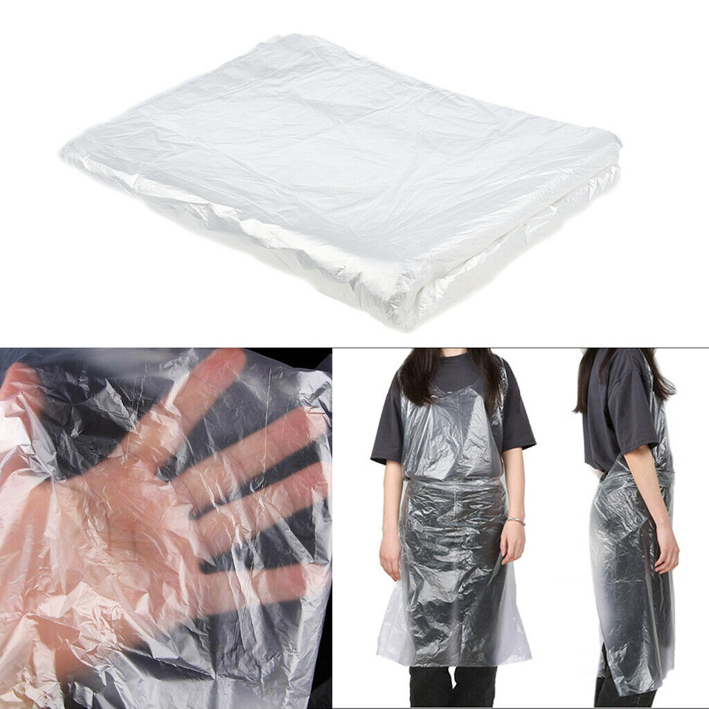 50pcs Waterproof Disposable Hair Cutting Capes Gowns Barber Apron 92x126cm