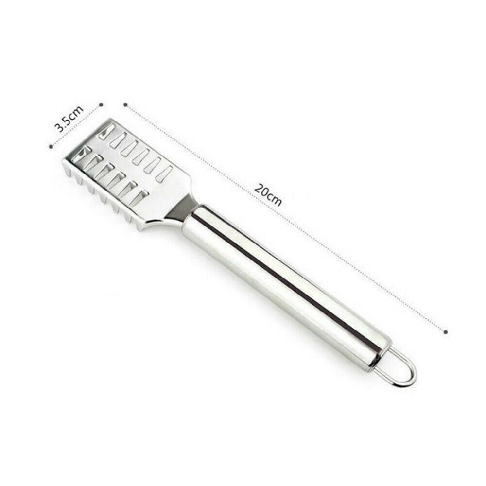 1Pc Stainless Steel Fish Scale Remover Cleaner Scaler Descaler Home Kitchen Tool