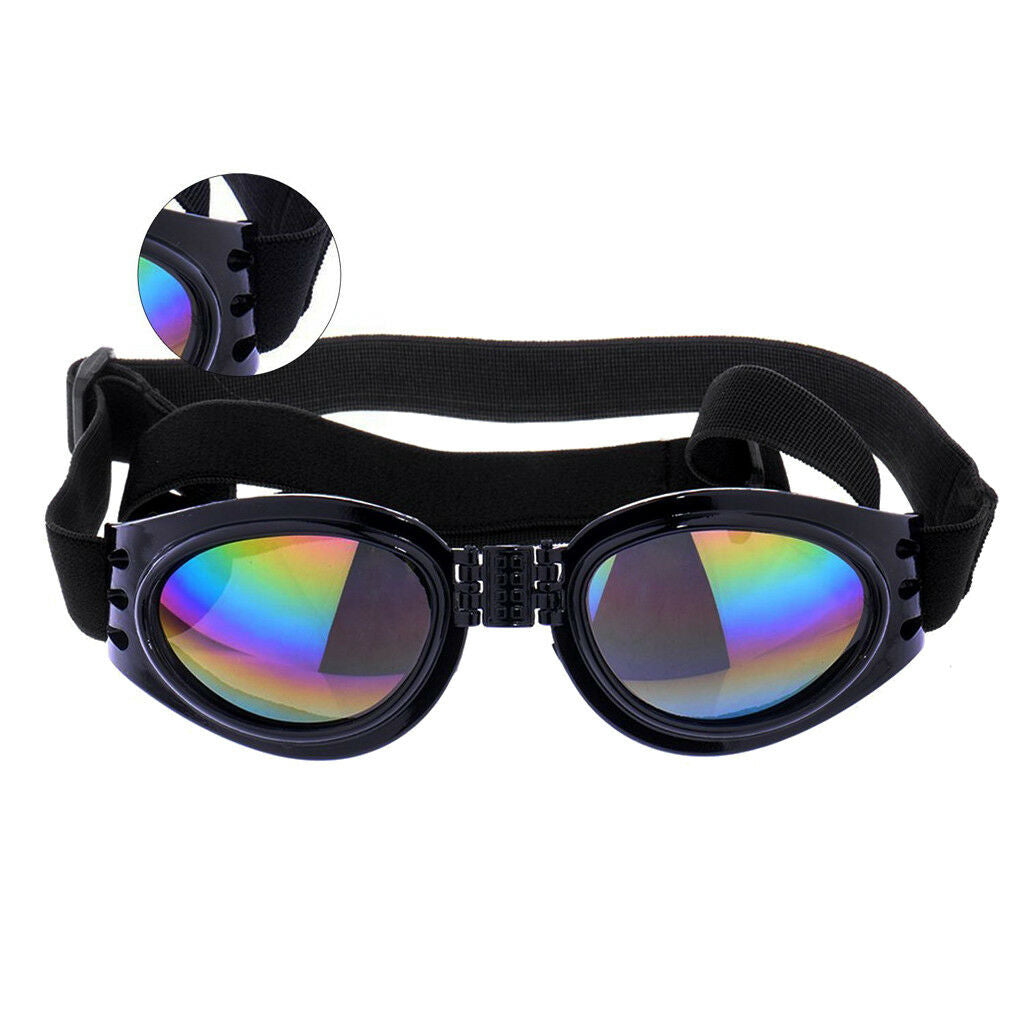 Pet Dog Sunglasses Eye Wear Protection from UV/Wind/Water/Debris Black