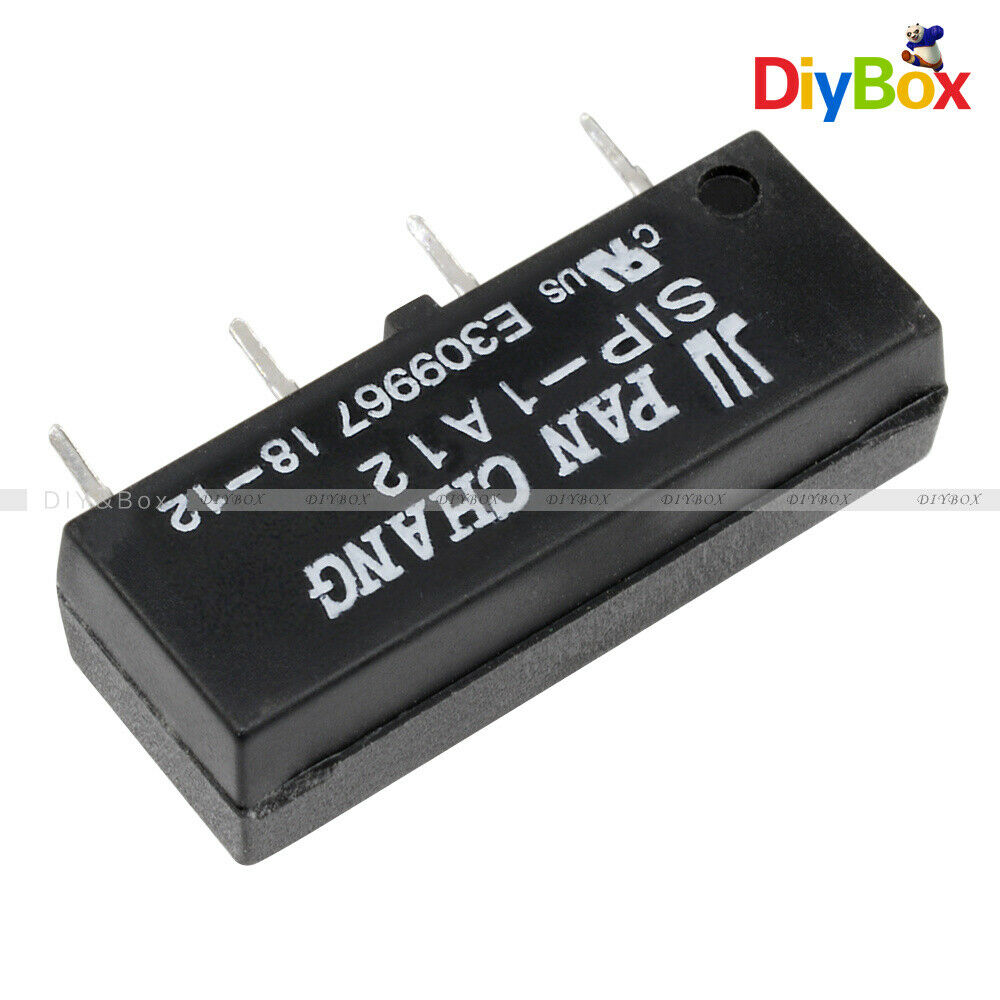 10PCS 4PIN 12V Relay SIP-1A12 Reed Switch Relay for CHANG Relay