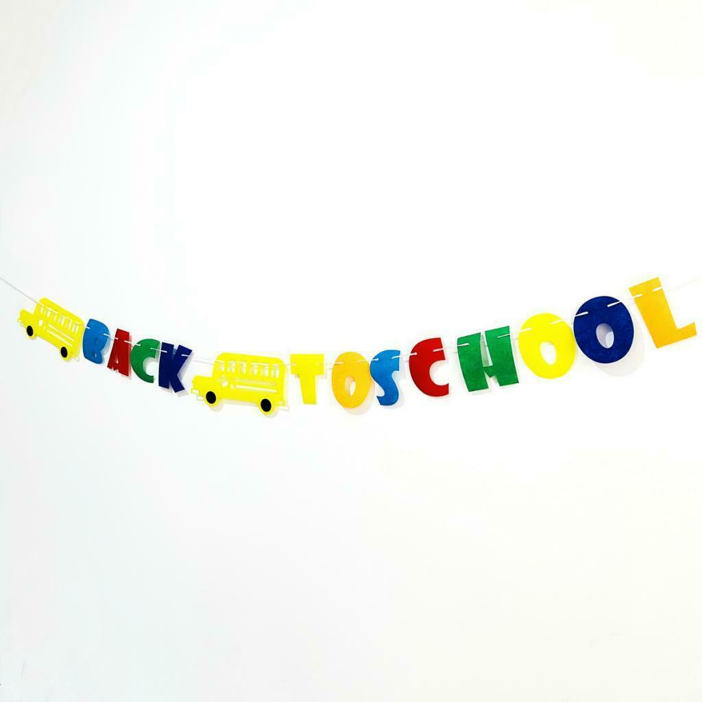 Back To School Banner First Day to School Party Hanging Decorations Supplies
