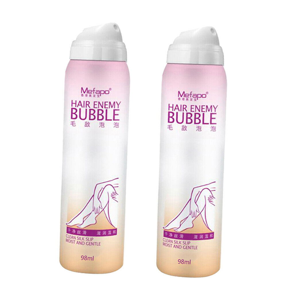 Pack of 2 Mefapo Painless Hair Removal Spray   No Damage Smooth Skin