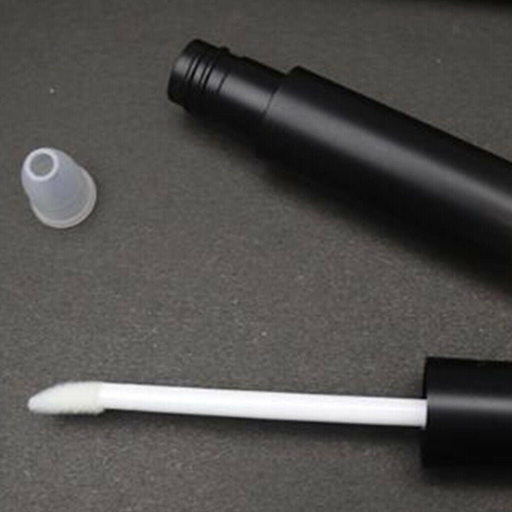 3 Pack 4.5ml Black Lip Gloss Tubes Mini Cylinder Concealer Liquid Eyeshadow Vial