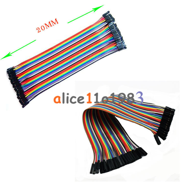 40P color dupont cablesï¼Œ2.54mm 1P - 1Pï¼Œ20 CM longï¼Œ a row of 40 root  For Arduino