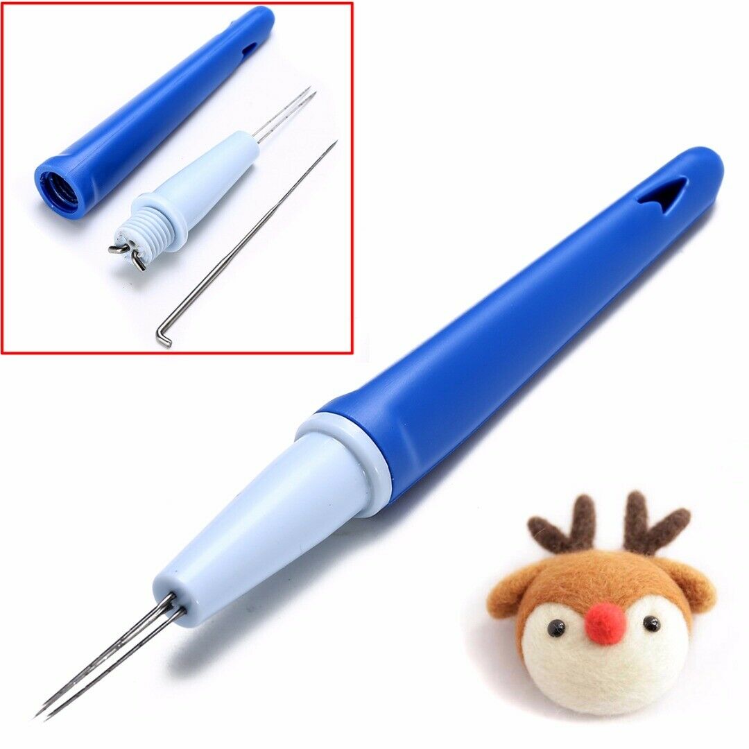 1x Needle Felting Tool With 3 Needles Wool Embroidery Craft Pen Shape Felted Kit