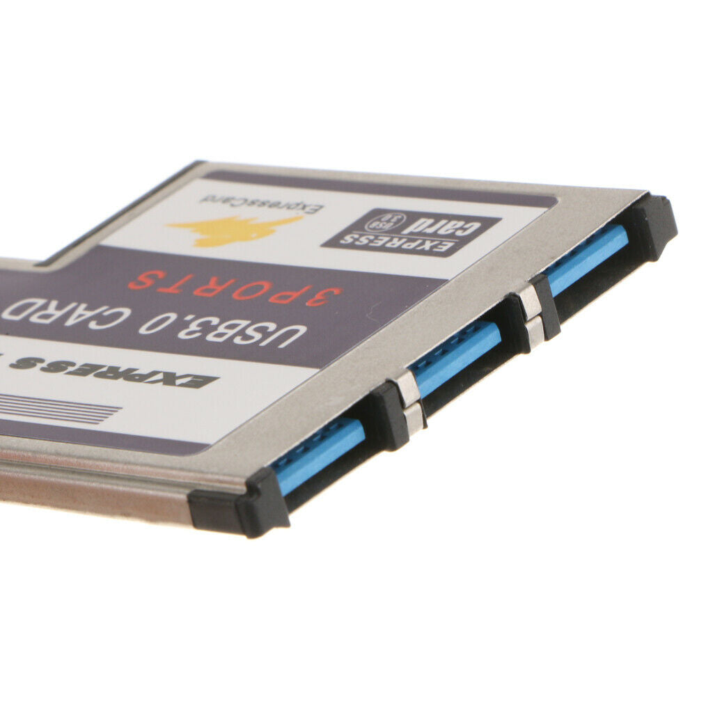 3 Port USB 3.0 USB3.0 to Expresscard Express Card Adapter Converter Chipset