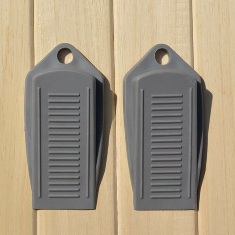 3pcs Door Stop Rubber Wedge Stopper Home Office Kids Baby Finger Safety Doorstop