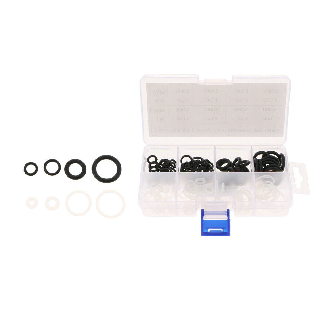 120 Pieces Car Air Conditioning A/C System 8 Sizes O-Ring Assortment Kits