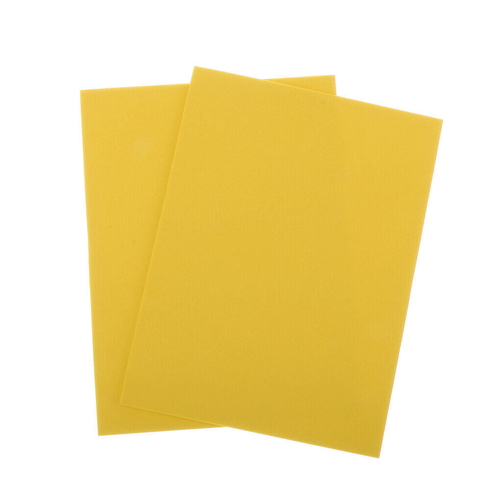2pcs Fly Tying Foam 3mm Thick EVA Foam Sheet Floating Tying Materials Yellow