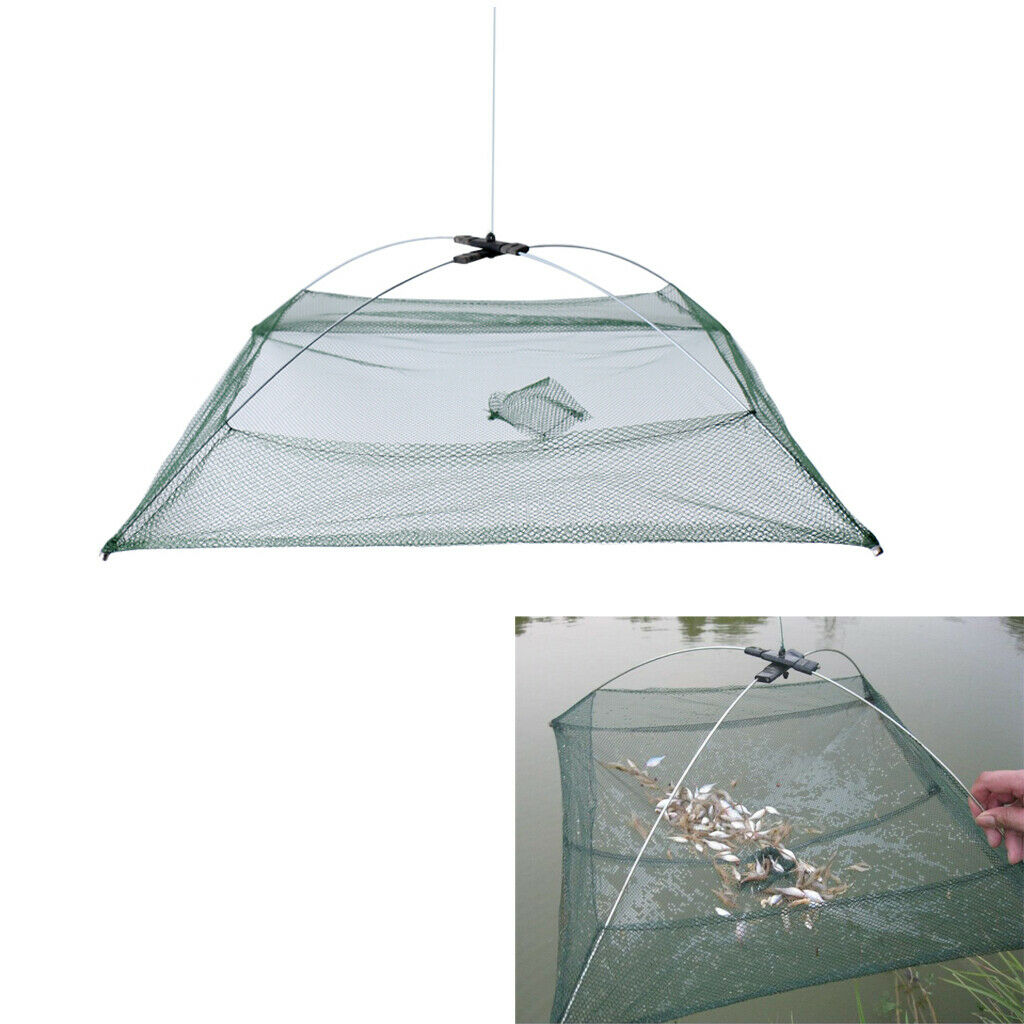 Fishing net for bait fish traps Crab traps fishing 60 x 60 cm fishing