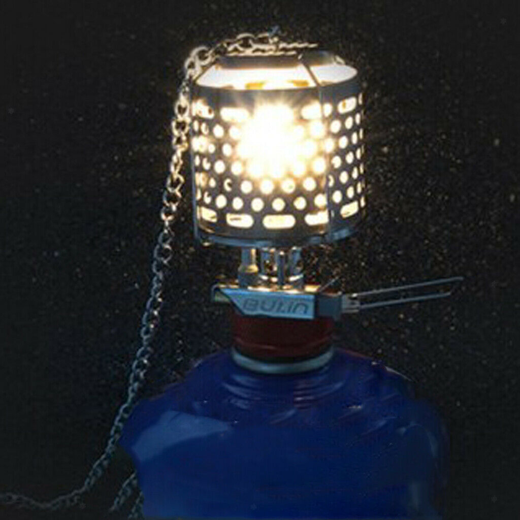 Outdoor Pocket Metal Picnic Gas Lantern Hanging Glass Lamp Night Lights