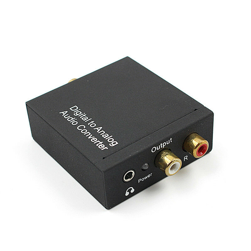 3.5mm Digital Coaxial Toslink Optical to Analog L/R RCA Audio ConverterAdapterBD