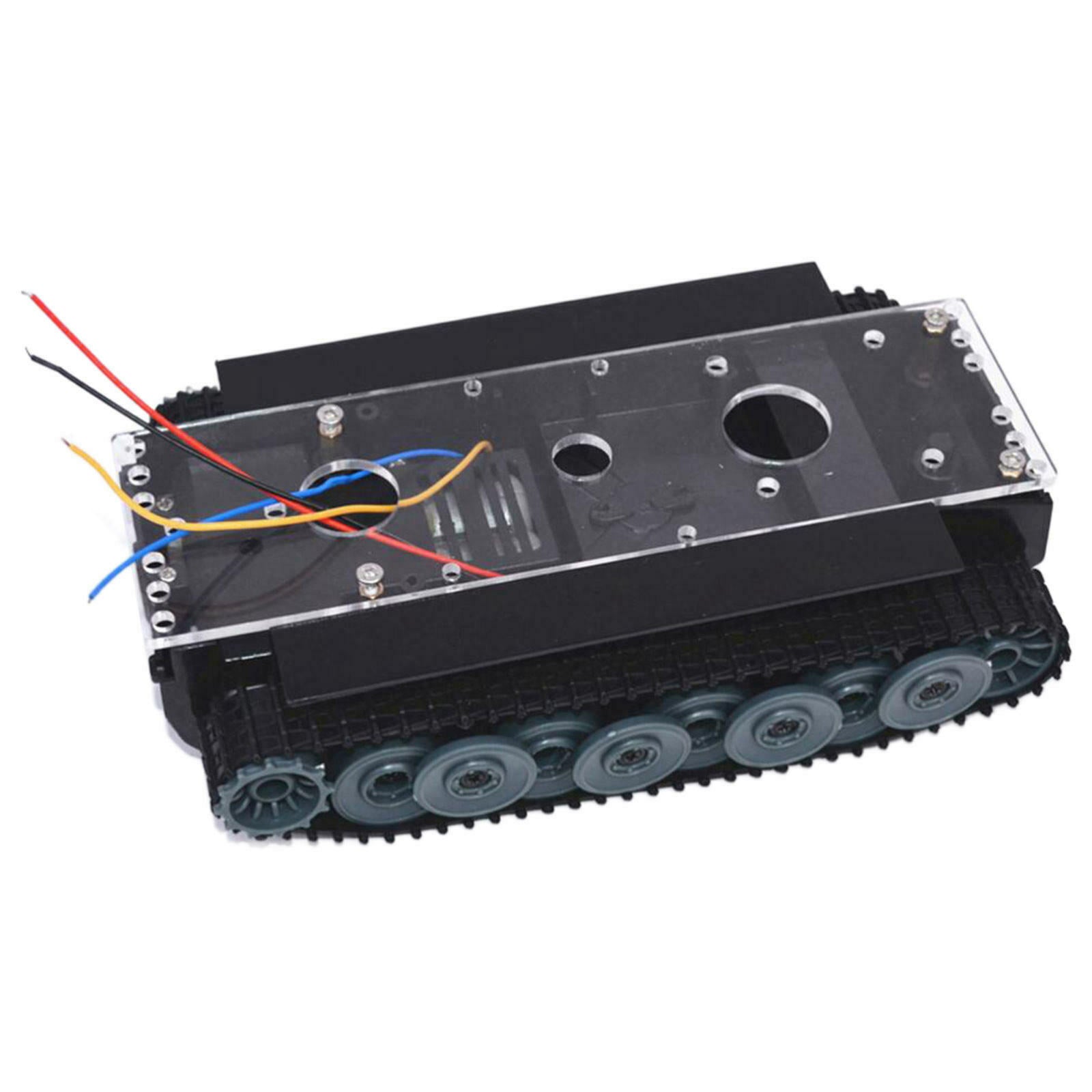 Acrylic 1:32 RC Tank Chassis Kit Crawler Track Electronic Robotics Kit