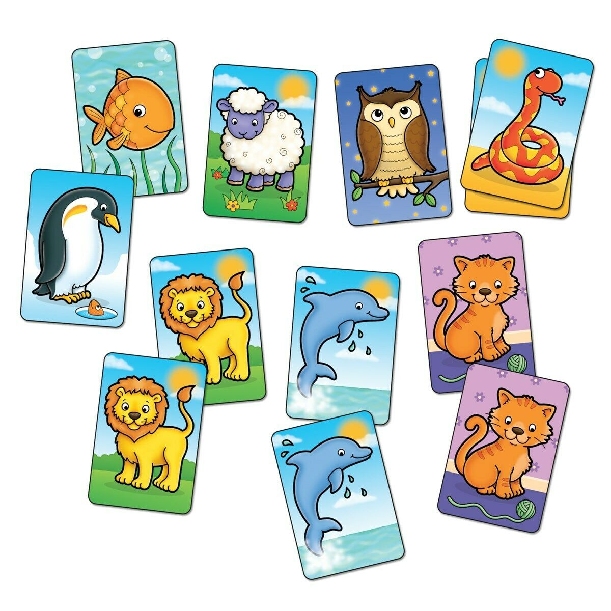 Orchard Toys 363 Animal Match Pairs Travel Mini Game Children Toddler 3 Years+