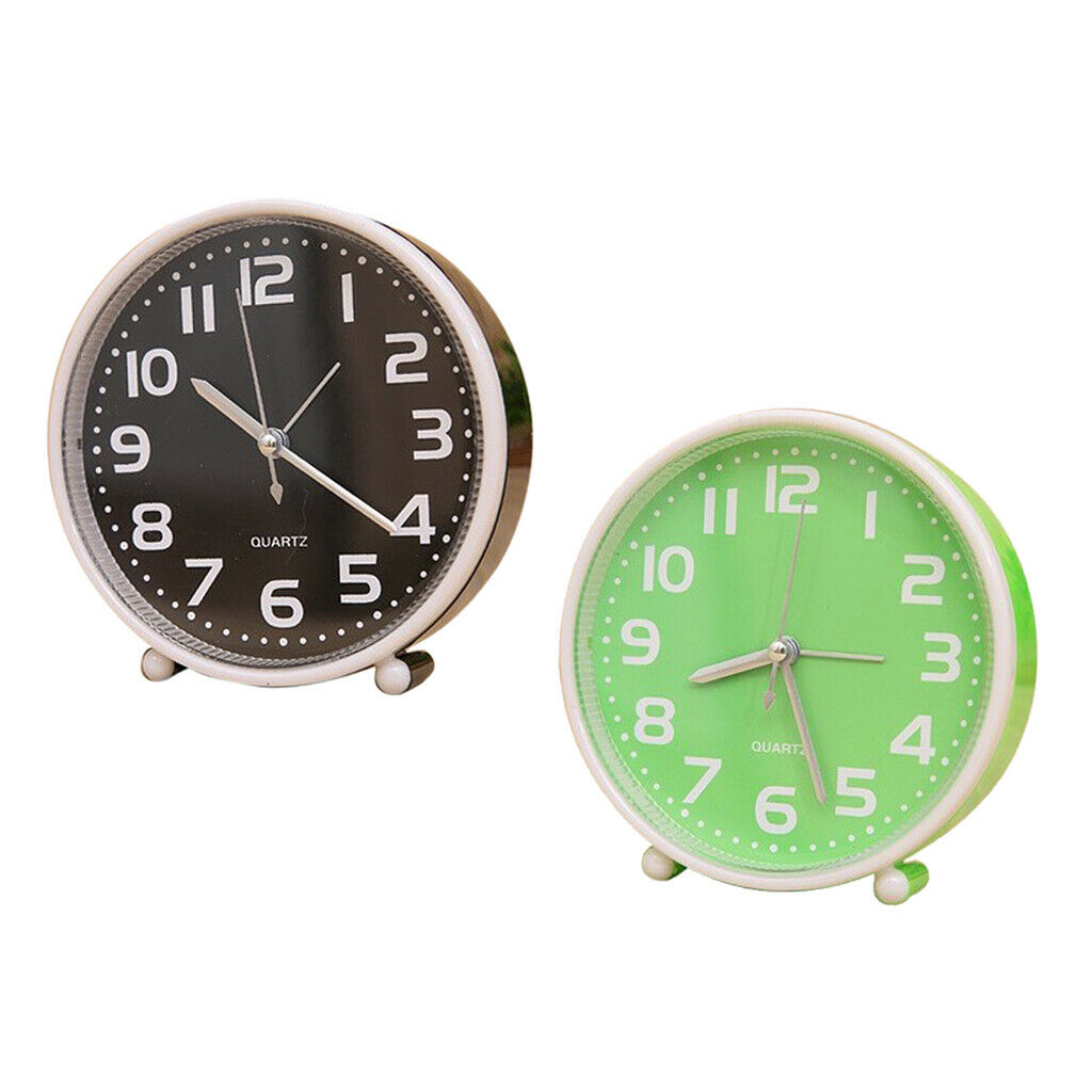 2pcs Portable Travel Clock Table Clock Fits for Travel, Bedroom, Study