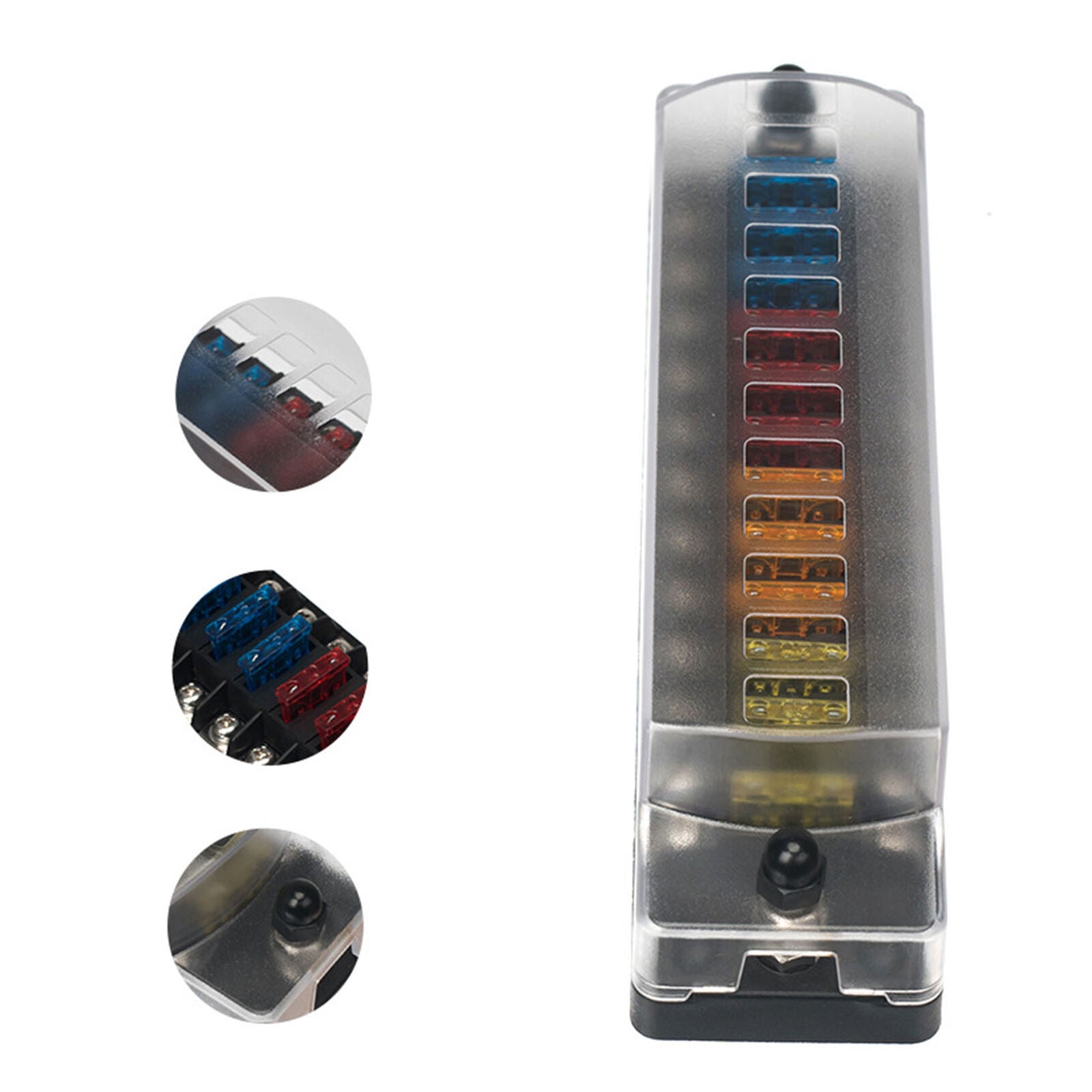 12 Way 12V / 32V Car Fuse Holder Fuse Box With 24x Fuse