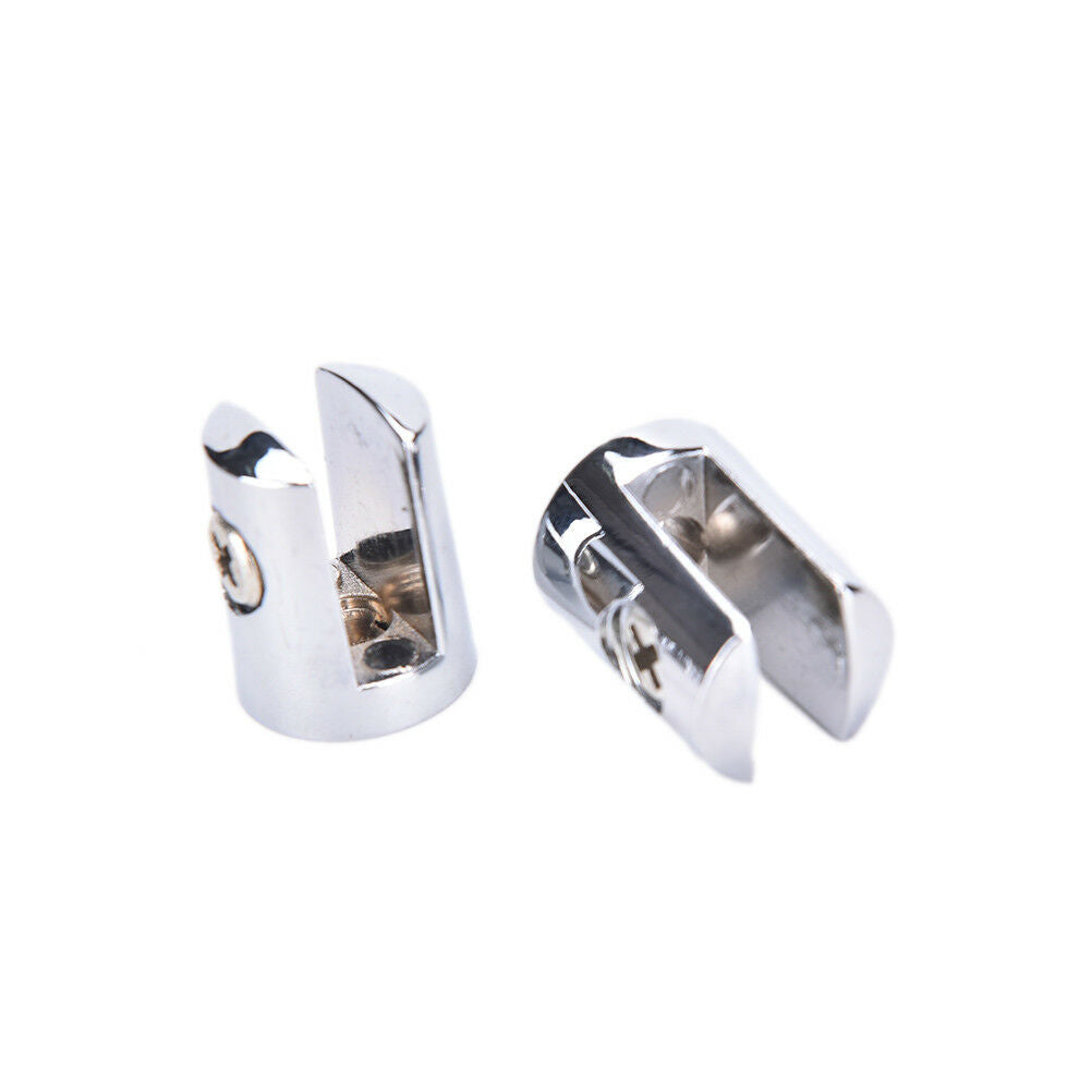 4Pcs Round Shelves Support Brackets Clamps Clips 4-6mm Glass Wooden Acryl.l8