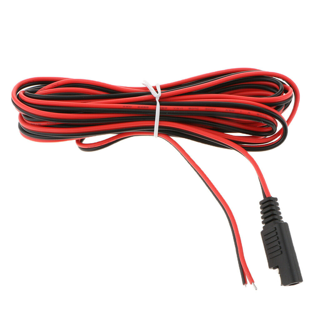 12-24V Solar Battery SAE Harness DIY Extension Connector Cables Wire 16.4Ft