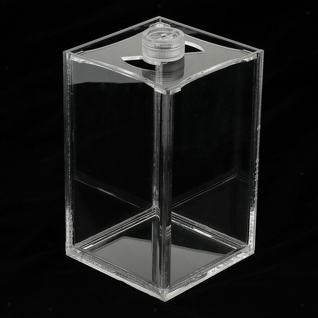 Acrylic Clear Aquarium Tropical Sea Aquatic Betta Fish Small Tank Led Light