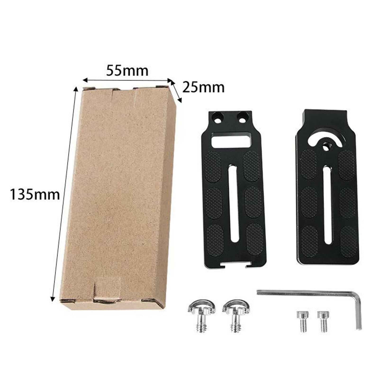 Universal L Shape Bracket Quick Release Plate Desktop Stand Holder Adapter