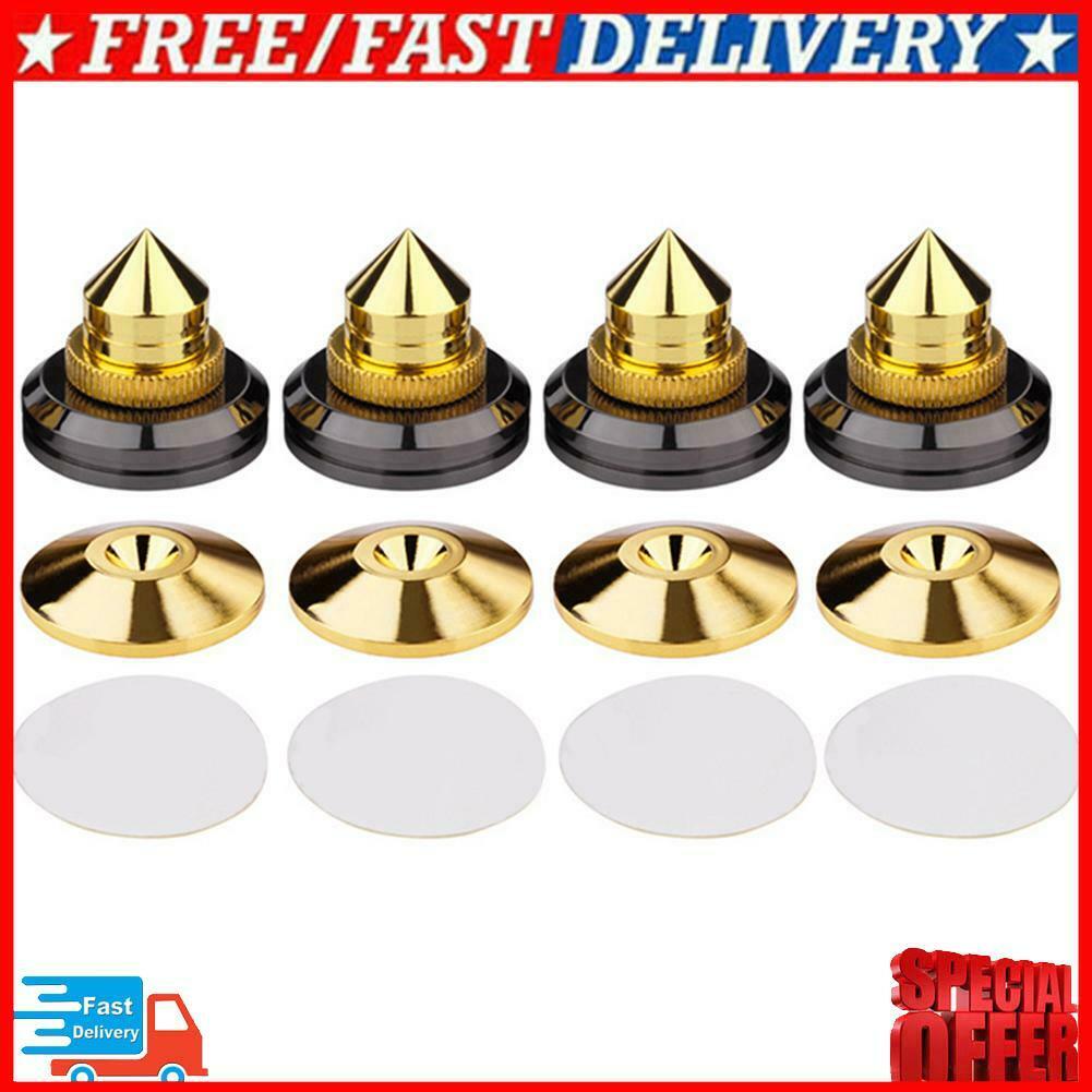 4pcs Speaker Spikes Stand CD Subwoofer Audio Amplifier Turntable Isolation Feet
