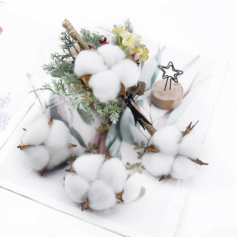 6pcs Artificial flowers cotton bouquet christmas decorative flowers wreat.l8