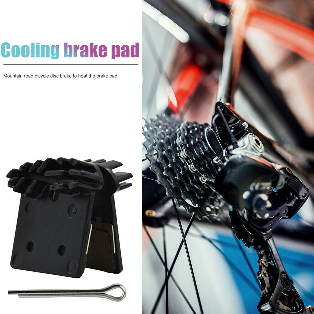 1 Pair MTB Bike Cooling Fins Heat Radiation Brake Pad for M9000 M9020 M987 @