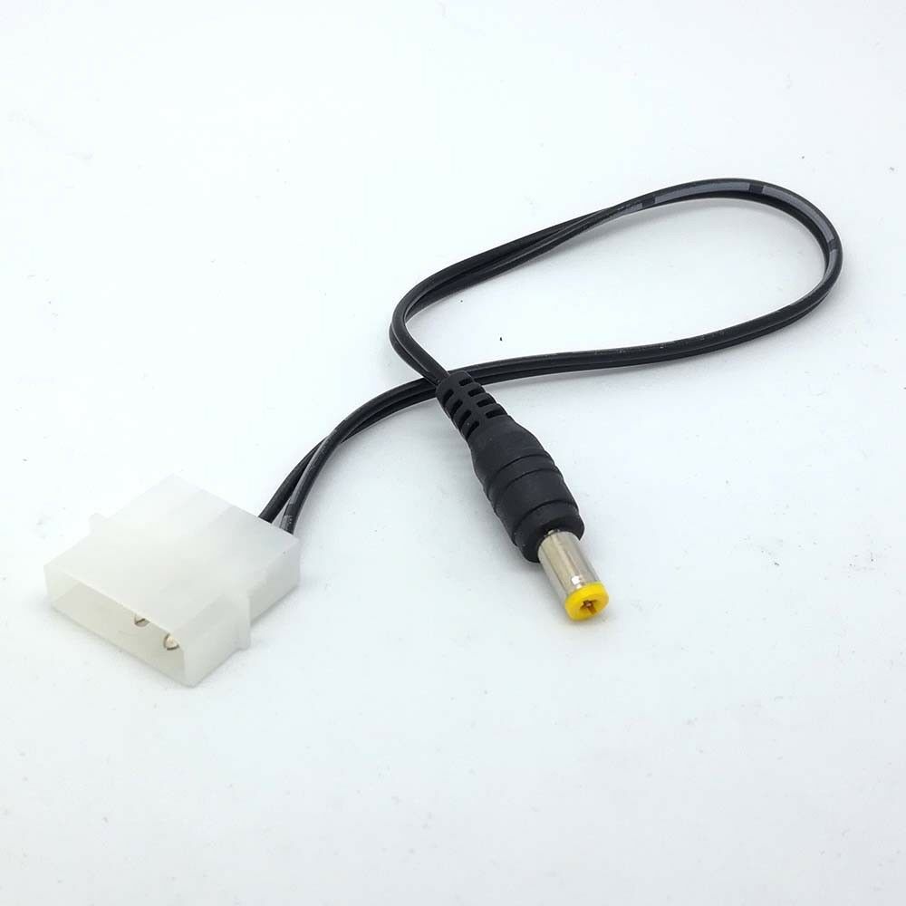 PC 4PIN Molex 5.5mm x 2.1mm DC Power cable 12V/2A  for RGB control box LED tt