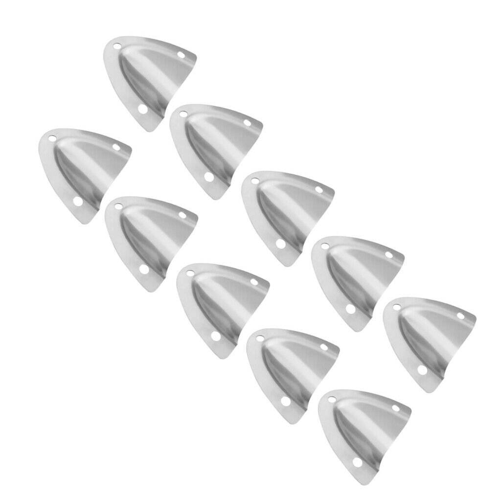 10Pack Clam Shell Midget Vent Marine Boat Stainless